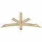 Ekena Millwork Alberta Rough Sawn Timber Gable Bracket, Douglas Fir, 60"W x 22"H x 4"D x 4"F, 9/12 Pitch GBW060X22X0404ALB00RDF - alternate 1